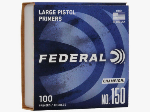 Federal Premium Boxer Large Pistol Zündhütchen #150