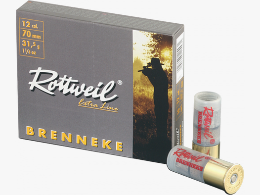 Rottweil Extra Line 12/70 Brenneke Classic 31,5 g Flintenlaufgeschoss