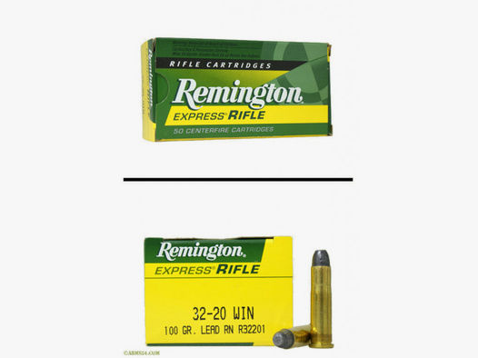 Remington .32-20 Win 6,48g - 100grs LRN Büchsenmunition #28410