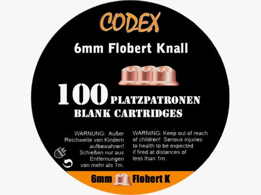 Codex 6mm Flobert P.A.K. Schreckschusspatronen