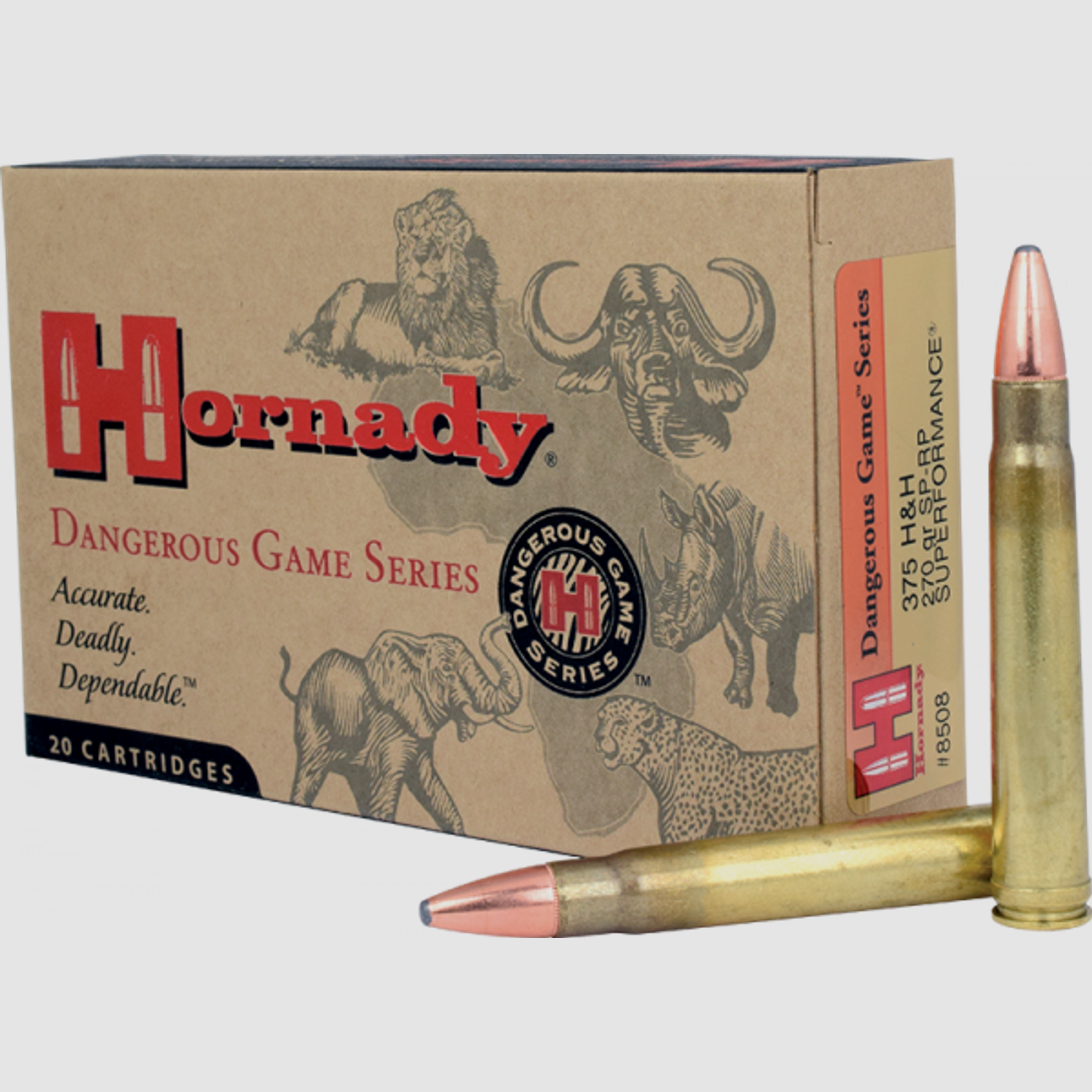 Hornady Dangerous Game .375 H&H Mag InterLock 270 grs Büchsenpatronen