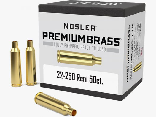 Nosler Premium Brass .22-250 Rem Langwaffen Hülsen