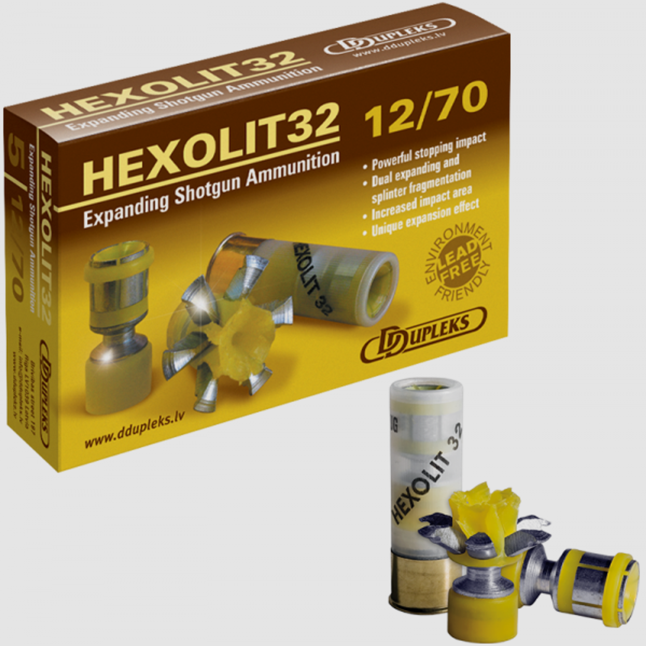 DDupleks Hexolit 32 12/70 495 grs Flintenlaufgeschoss