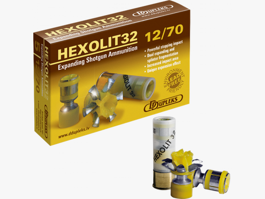 DDupleks Hexolit 32 12/70 495 grs Flintenlaufgeschoss