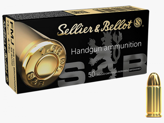 Sellier & Bellot Standard 7,65mm Browning (.32 ACP) FMJ 73 grs Pistolenpatronen