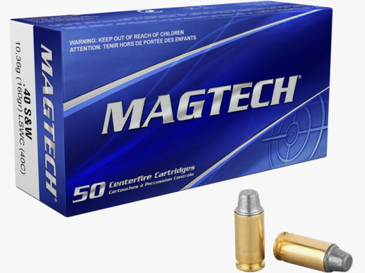 Magtech Standard .40 S&W SWC 160 grs Pistolenpatronen