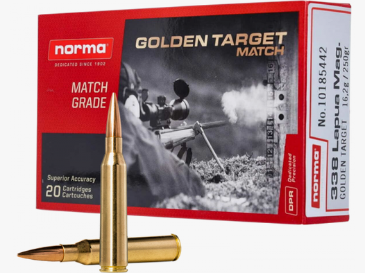 Norma Golden Target .338 Lapua Mag Norma GTX 250 grs Büchsenpatronen
