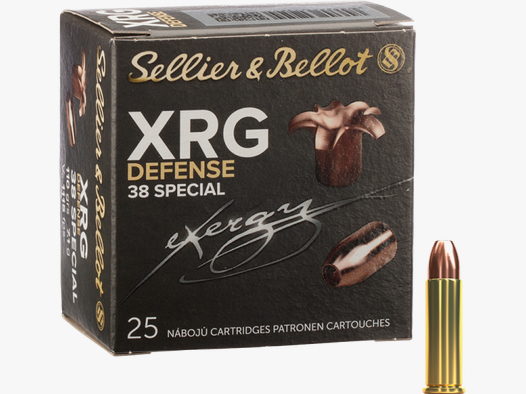 Sellier & Bellot XRG Defense .38 Special XRG Defense 110 grs Revolverpatronen