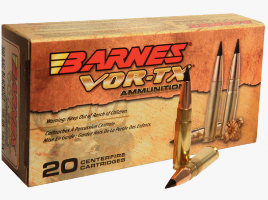 Barnes VOR-TX .300 AAC Blackout TAC-TX 120 grs Büchsenpatronen
