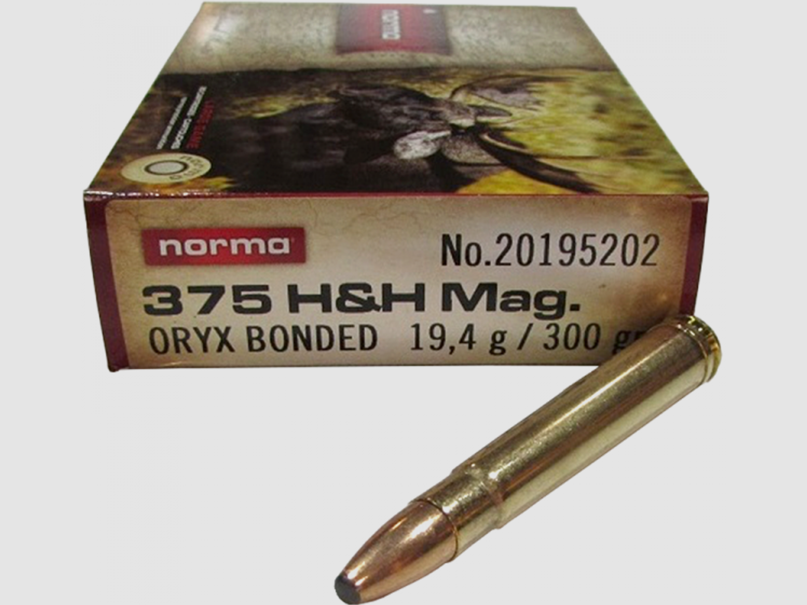 Norma Oryx .375 H&H Mag 300 grs Büchsenpatronen