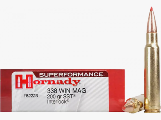 Hornady Superformance .338 Win Mag SST 200 grs Büchsenpatronen