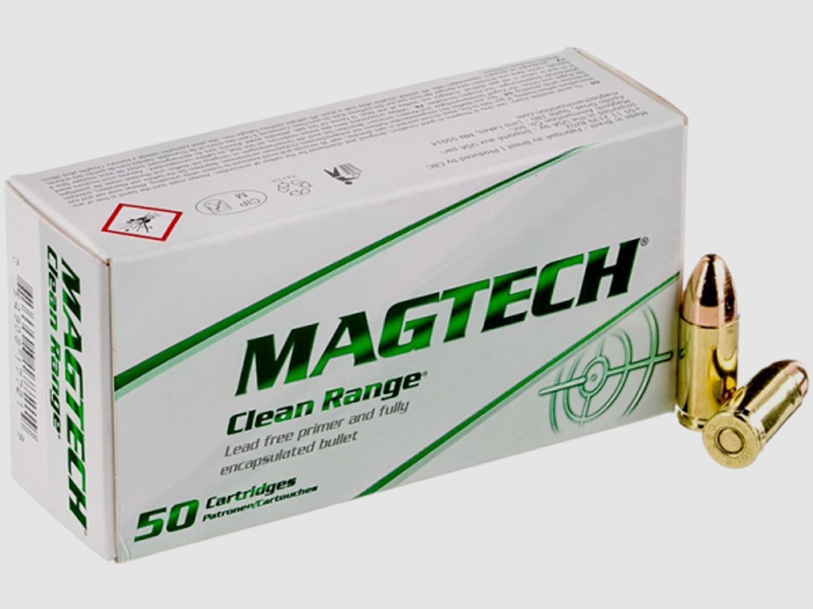 Magtech Clean Range 9mm Luger (9x19) Magtech FEB 115 grs Pistolenpatronen