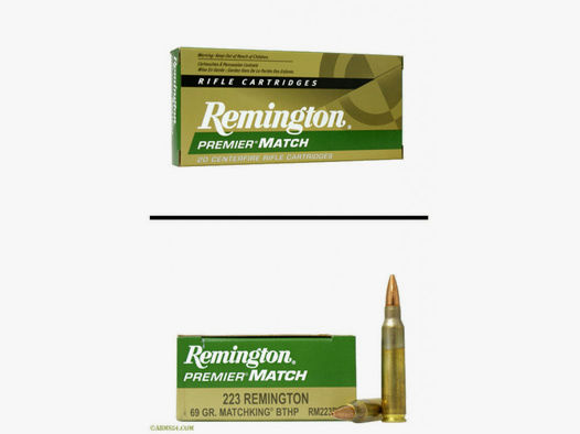 Remington .223 Rem 4,47g - 69grs Sierra Match King Büchsenmunition #27680