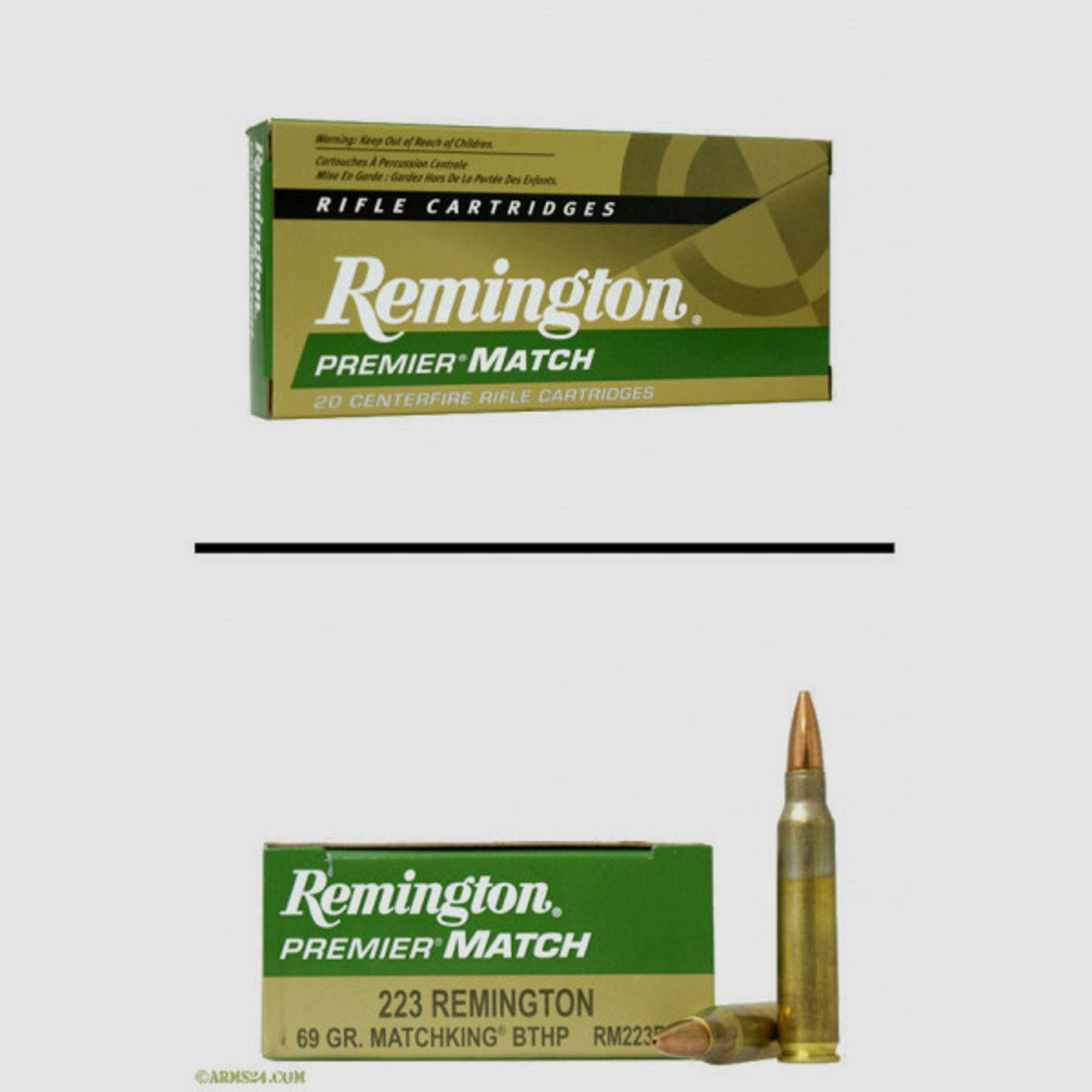 Remington .223 Rem 4,47g - 69grs Sierra Match King Büchsenmunition #27680