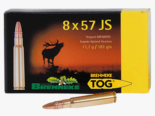 Brenneke TOG 8x57 IS 181 grs Büchsenpatronen
