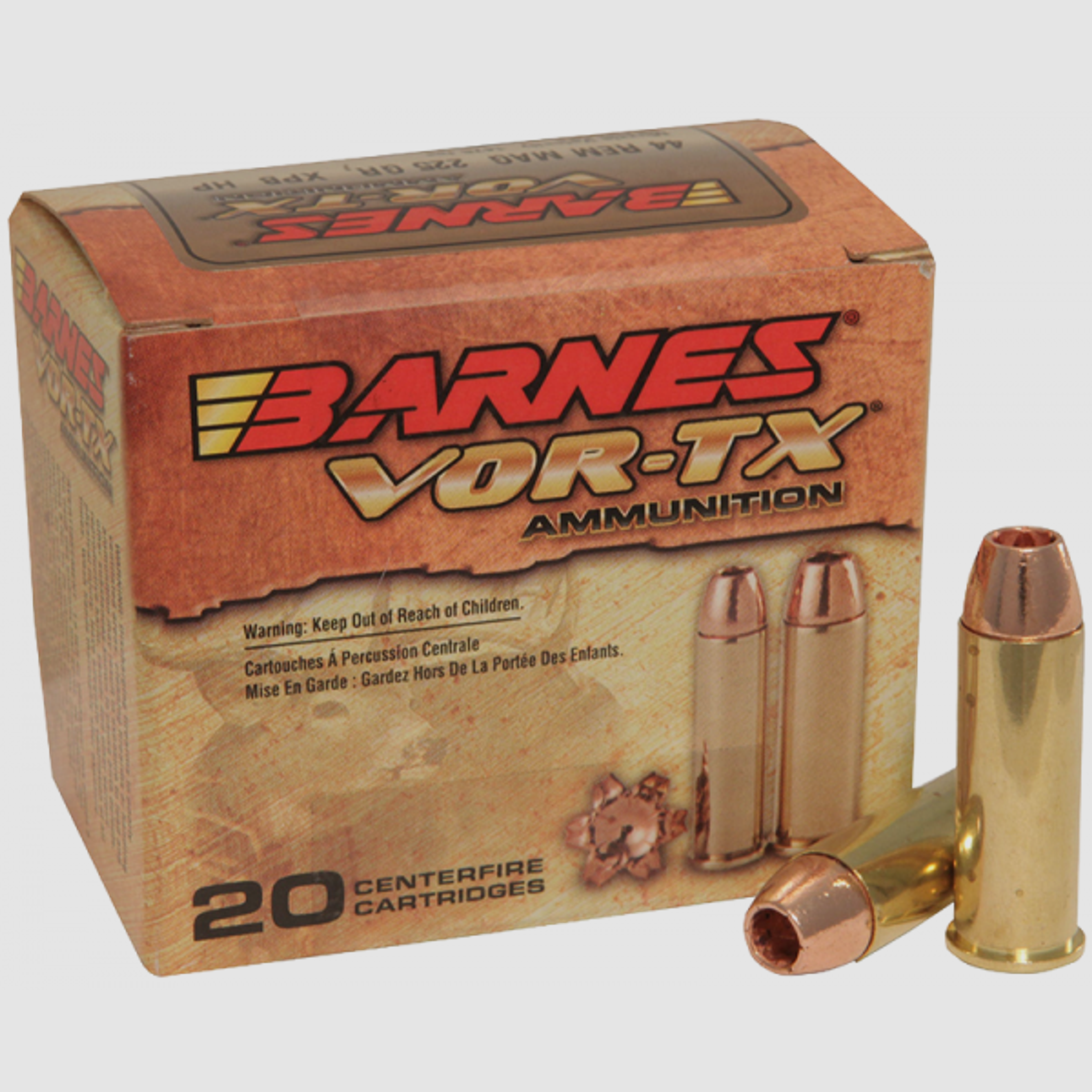 Barnes VOR-TX .44 Rem Mag XPB 225 grs Revolverpatronen