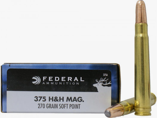 Federal Premium .375 H&H Mag 17,50g - 270grs SP Büchsenmunition
