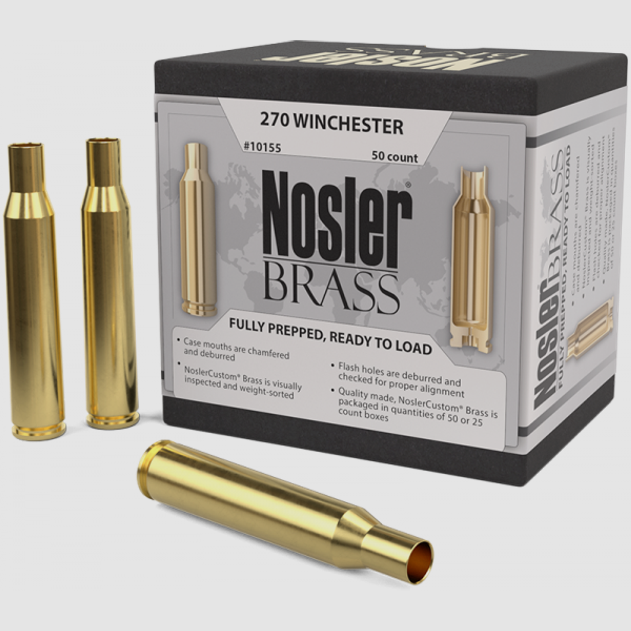 Nosler Premium Brass .270 Win Langwaffen Hülsen