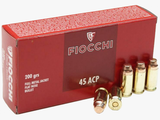 Fiocchi Classic .45 ACP FMJ Flat 200 grs Pistolenpatronen