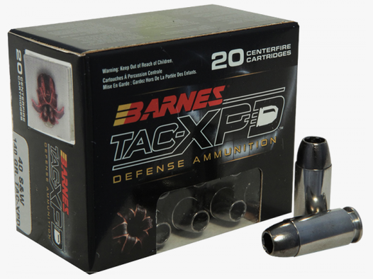 Barnes TAC-XPD .40 S&W 140 grs Pistolenpatronen