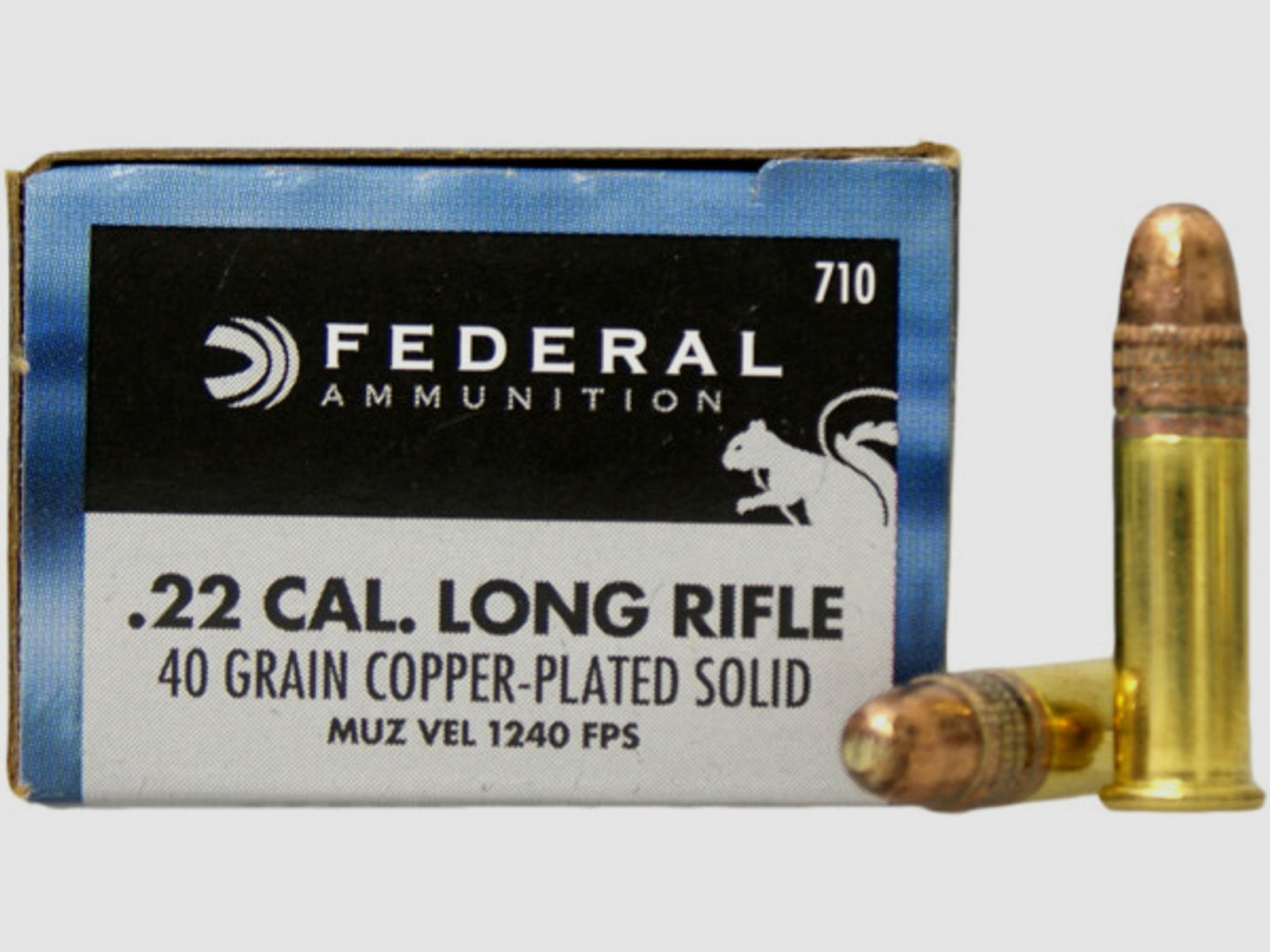 Federal Premium .22 l.r. 2,59g - 40grs Solid Kupfer Kleinkalibermunition #710