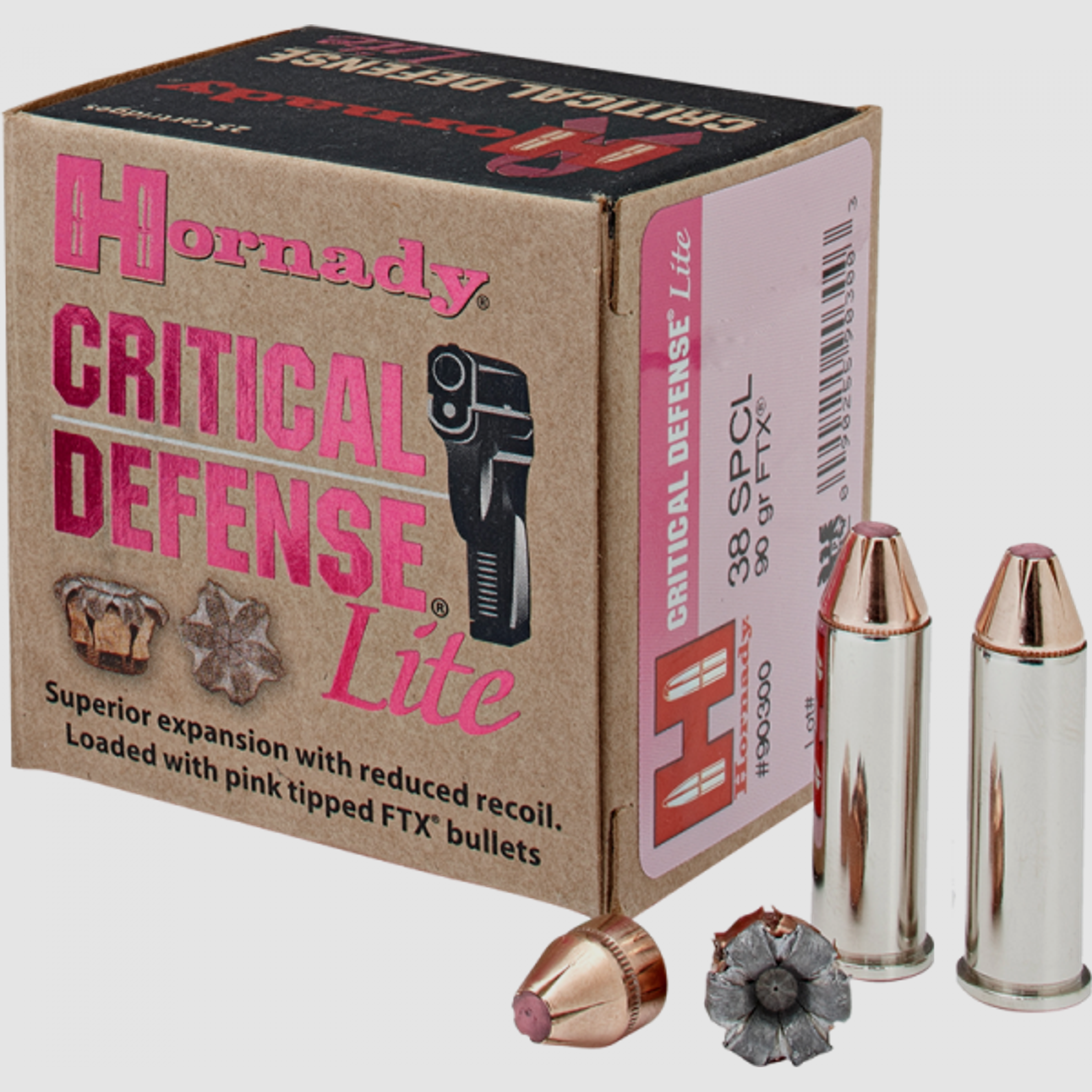 Hornady Critical Defense .38 Special FTX 90 grs Revolverpatronen