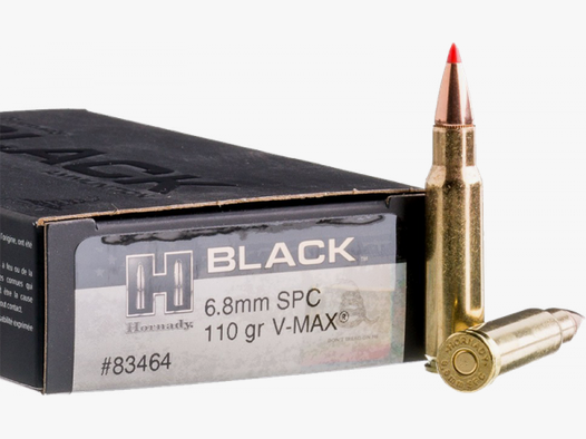 Hornady BLACK 6,8mm Rem SPC V-Max 110 grs Büchsenpatronen