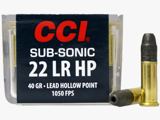 CCI Subsonic HP .22 LR HP 40 grs Kleinkaliberpatronen
