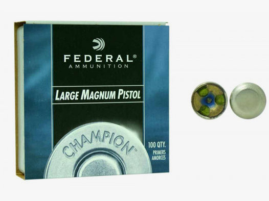 Federal Premium Boxer Large Pistol Magnum Zündhütchen #155