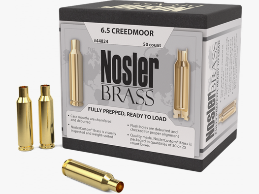Nosler Premium Brass 6,5mm Creedmoor Langwaffen Hülsen