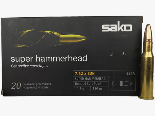 Sako Super Hammerhead 7,62x53 R 180 grs Büchsenpatronen