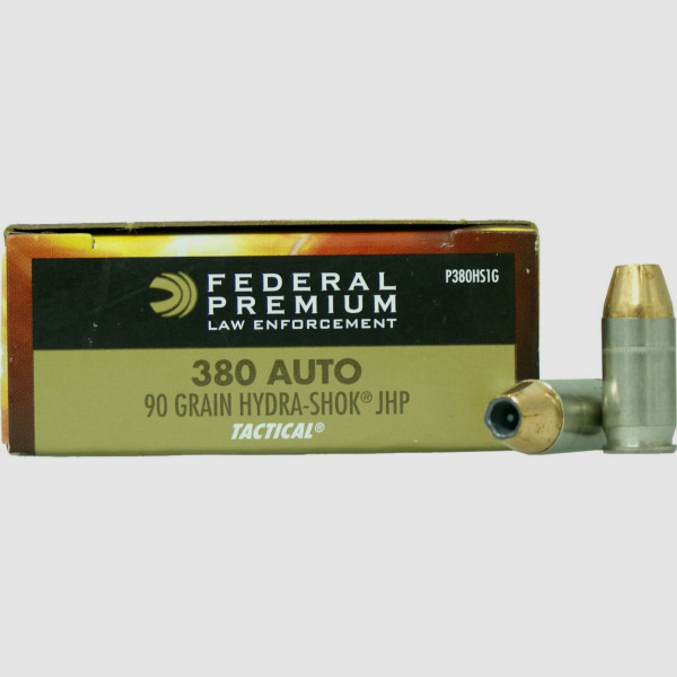 Federal Premium .380 ACP 5,83g - 90grs Federal Hydra-Shok JHP Pistolenmunition #P380HS1G