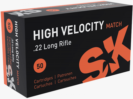 SK High Velocity Match .22 LR LRN 40 grs Kleinkaliberpatronen