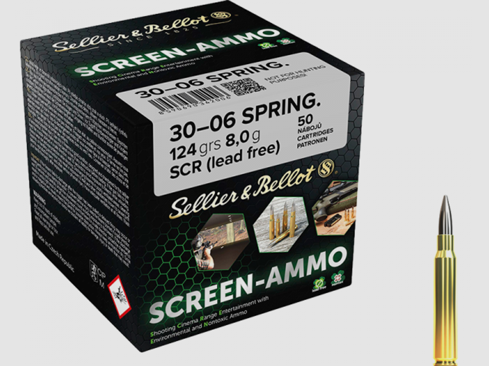 Sellier & Bellot Screen-Ammo .30-06 Springfield 124 grs Büchsenpatronen