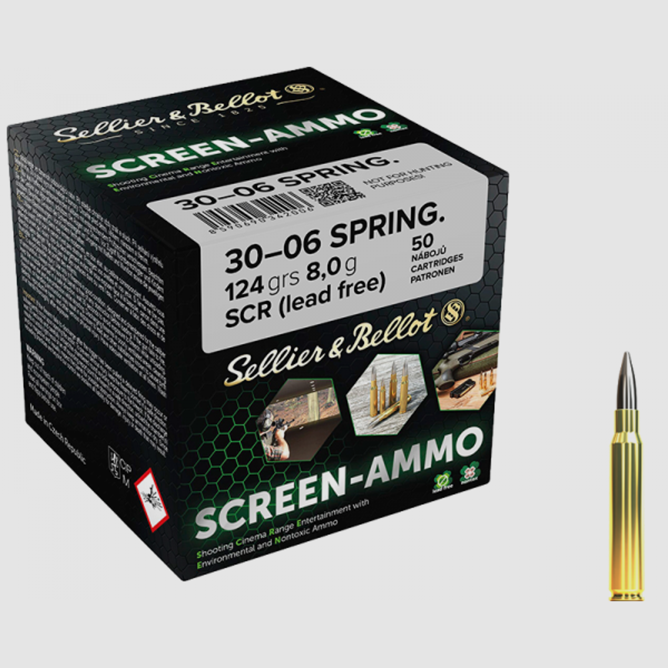 Sellier & Bellot Screen-Ammo .30-06 Springfield 124 grs Büchsenpatronen