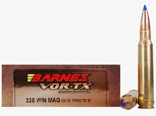 Barnes VOR-TX .338 Win Mag TTSX 225 grs Büchsenpatronen