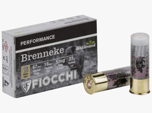 Fiocchi Performance 16/67 Brenneke Classic 417 grs Flintenlaufgeschoss