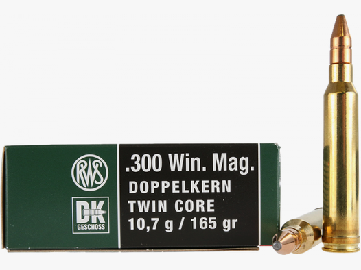 RWS Doppelkern .300 Win Mag DK 165 grs Büchsenpatronen