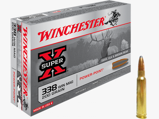Winchester Super X .338 Win Mag Winchester Power Point 200 grs Büchsenpatronen
