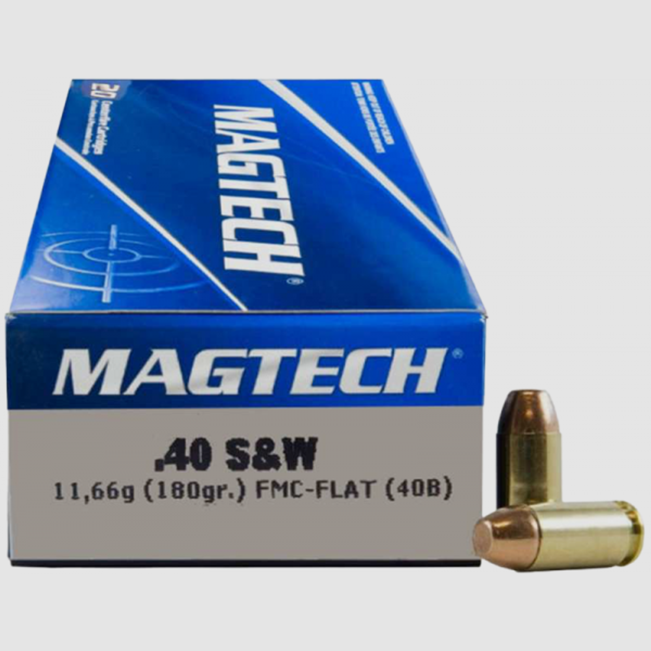 Magtech Standard .40 S&W FMJ Flat 180 grs Pistolenpatronen