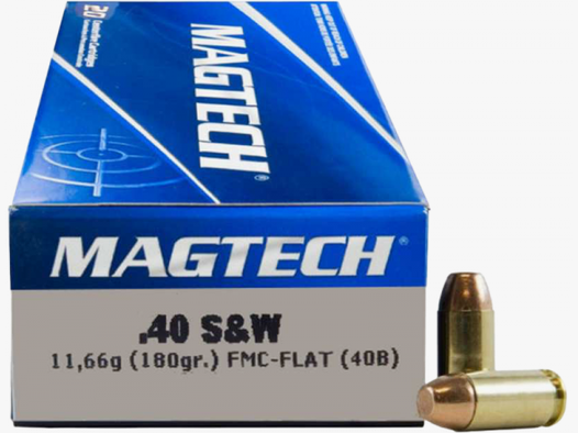 Magtech Standard .40 S&W FMJ Flat 180 grs Pistolenpatronen