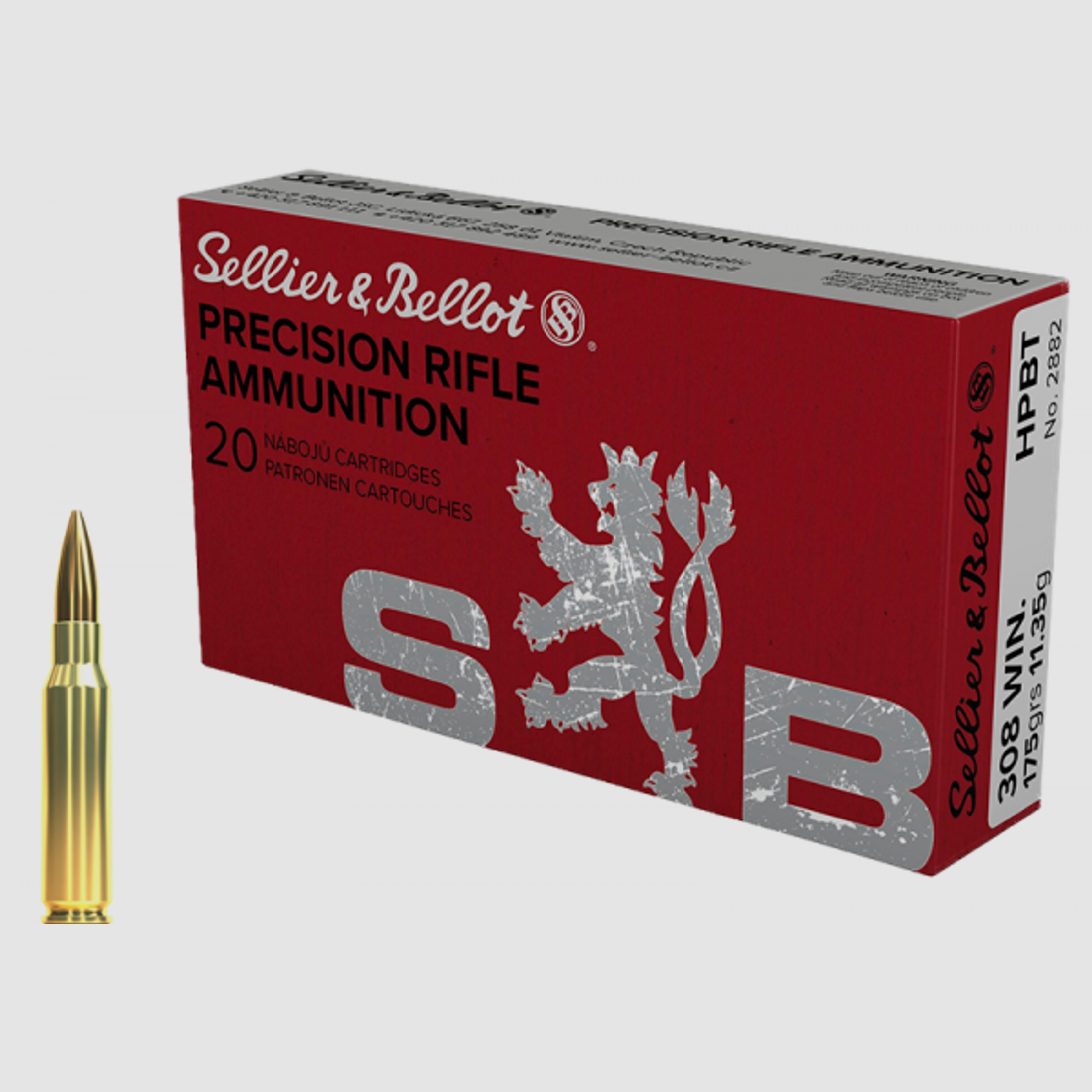 Sellier & Bellot Target Match .308 Win BTHP 175 grs Büchsenpatronen