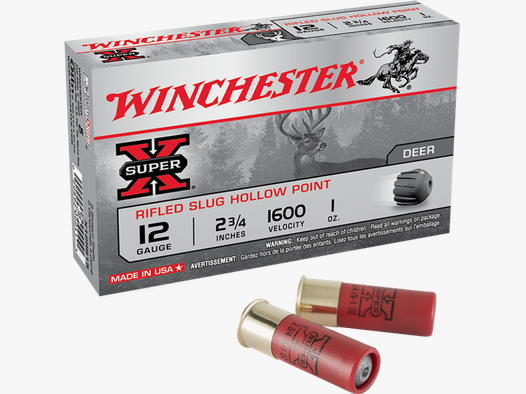 Winchester Super X 12/70 Rifled Slug HP 432 grs Flintenlaufgeschoss