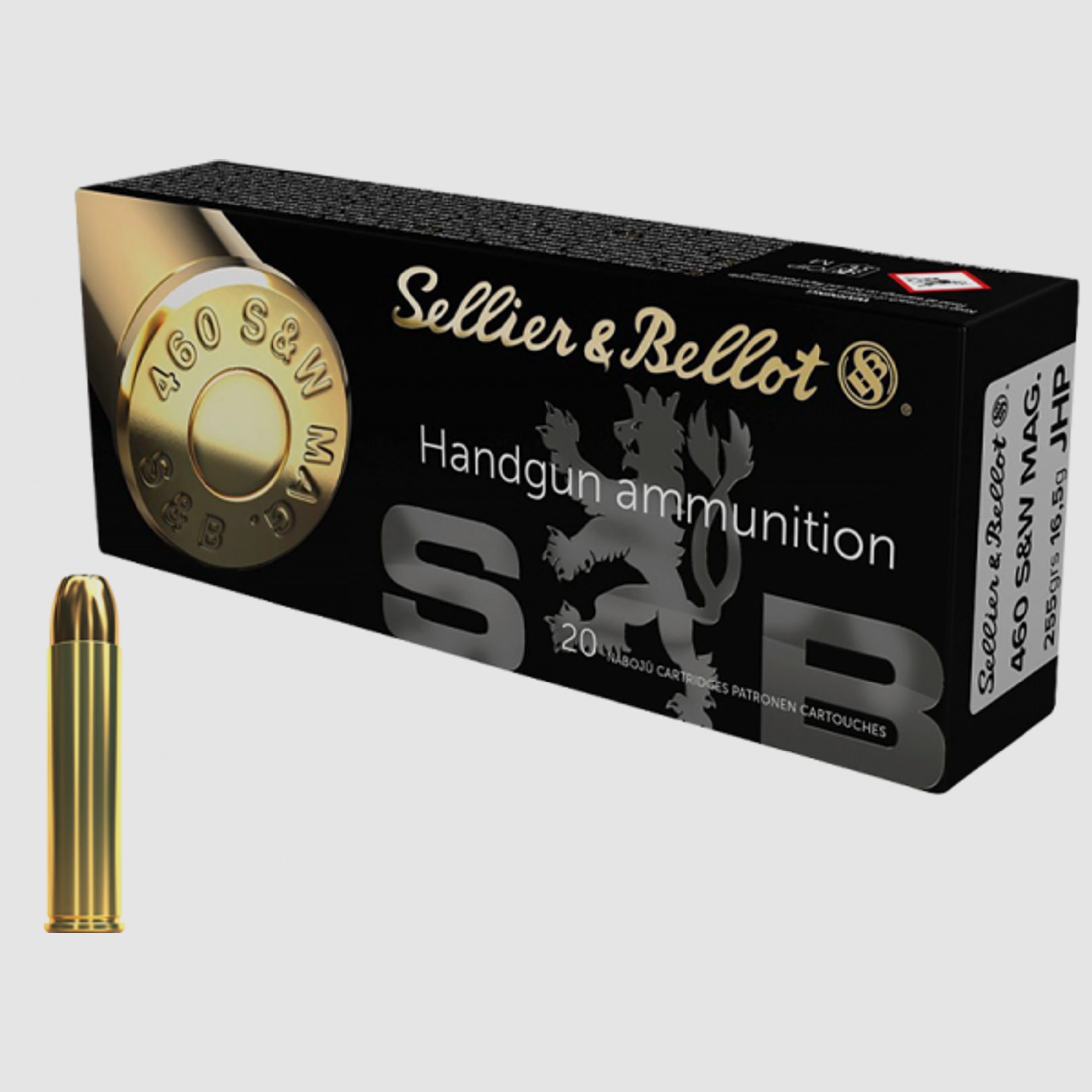 Sellier & Bellot Standard .460 S&W Mag SJHP 255 grs Revolverpatronen