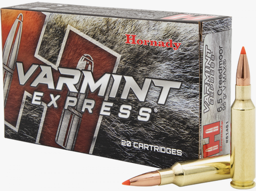 Hornady Varmint Express 6,5mm Creedmoor V-Max 95 grs Büchsenpatronen