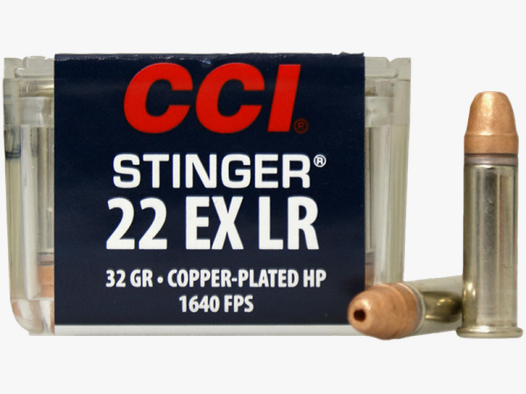 CCI Stinger .22 EX LR CPHP 32 grs Kleinkaliberpatronen