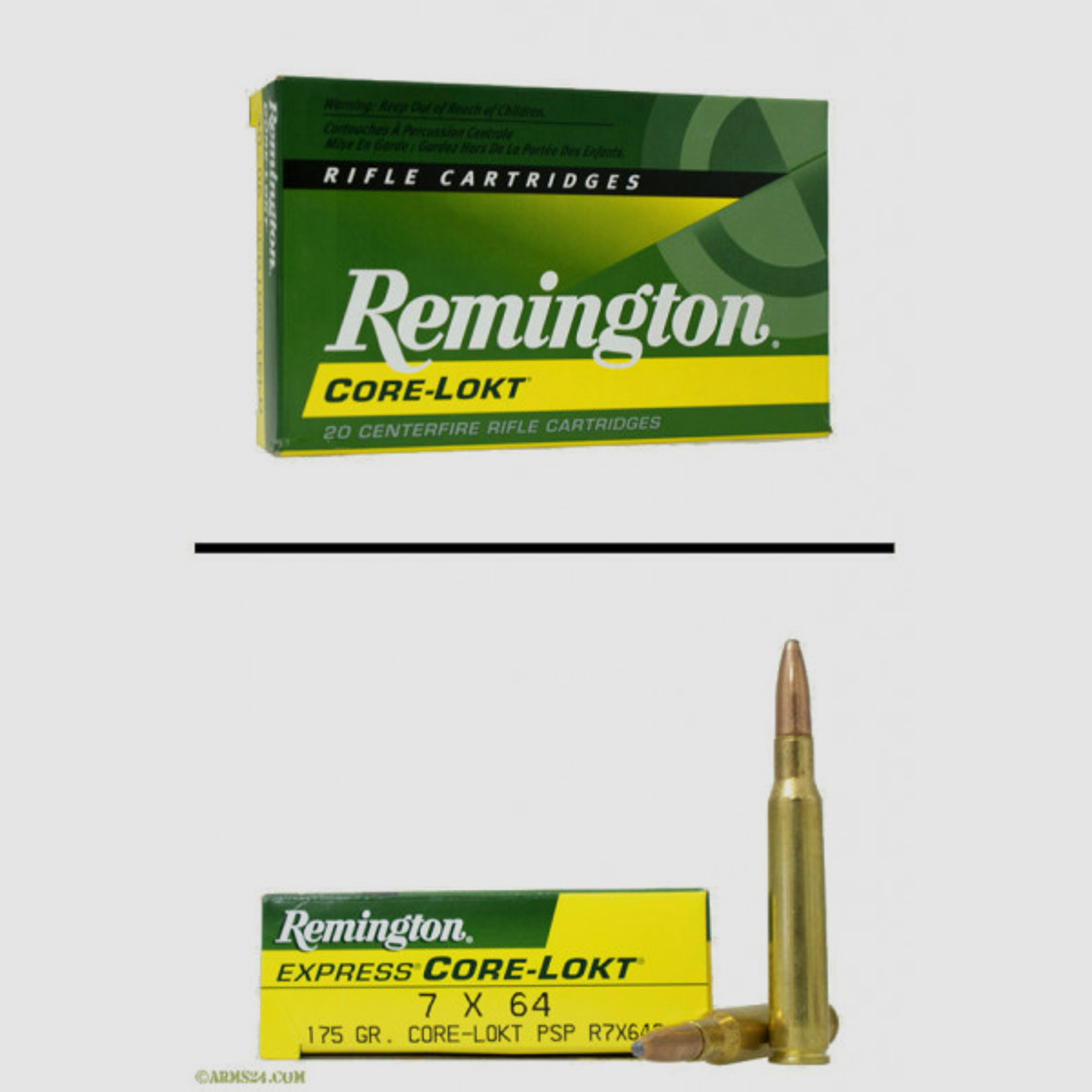 Remington 7 x 64 11,34g - 175grs Remington Core-Lokt PSP Büchsenmunition #29132
