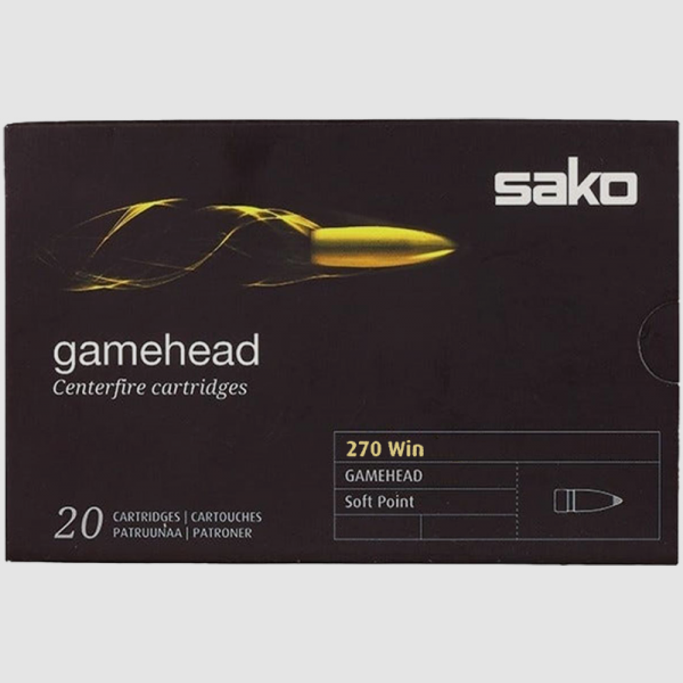 Sako Gamehead .270 Win 130 grs Büchsenpatronen