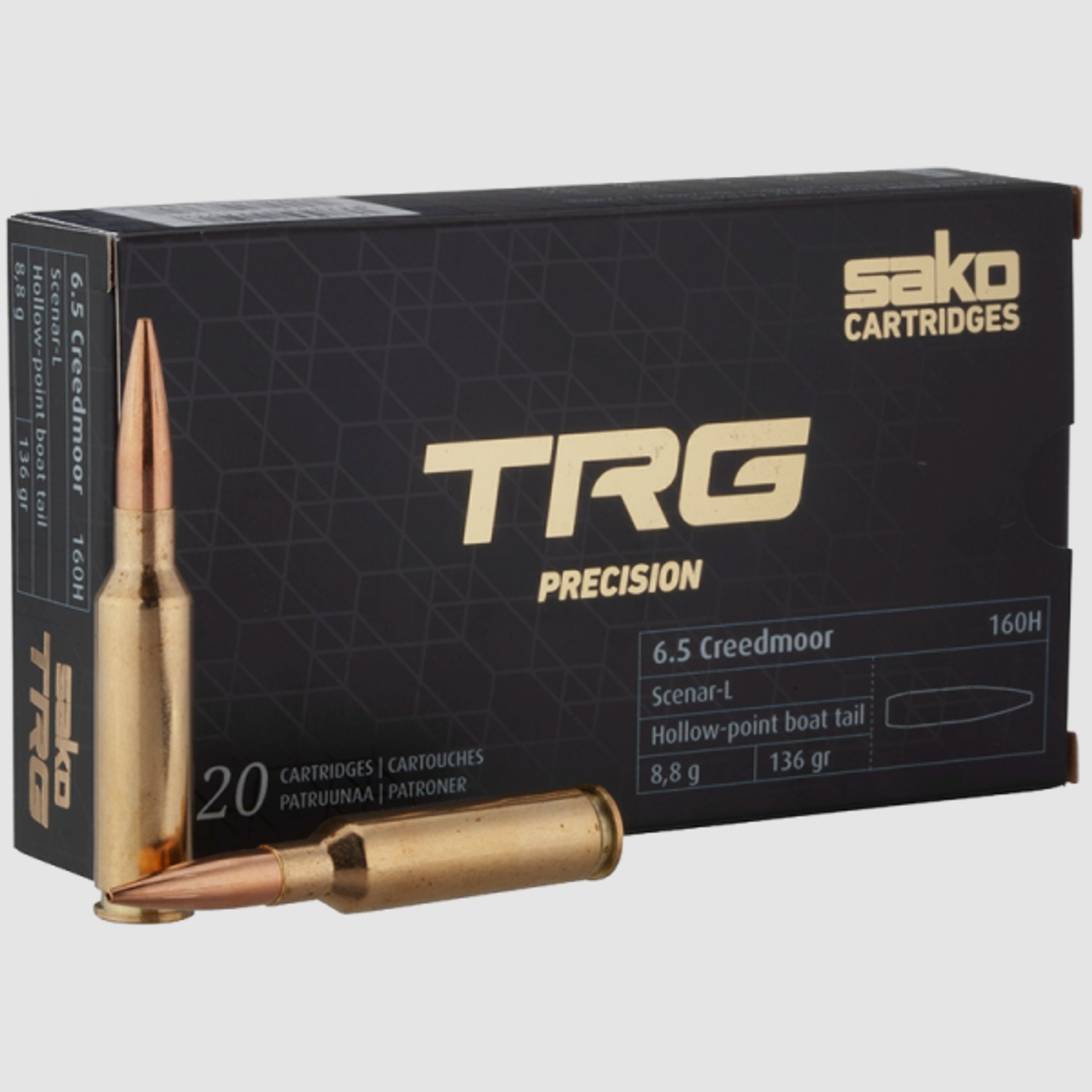 Sako TRG Precision 6,5mm Creedmoor 136 grs Büchsenpatronen