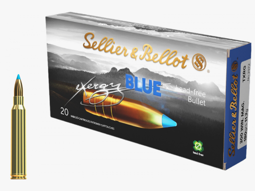 Sellier & Bellot eXergy Blue .300 Win Mag TXRG 180 grs Büchsenpatronen